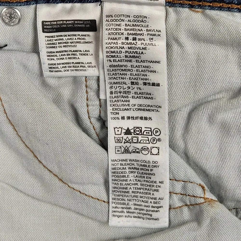 Levis 505 Jeans Mens 40x30 Blue Regular Straight Leg‎ Stretch Denim NEW